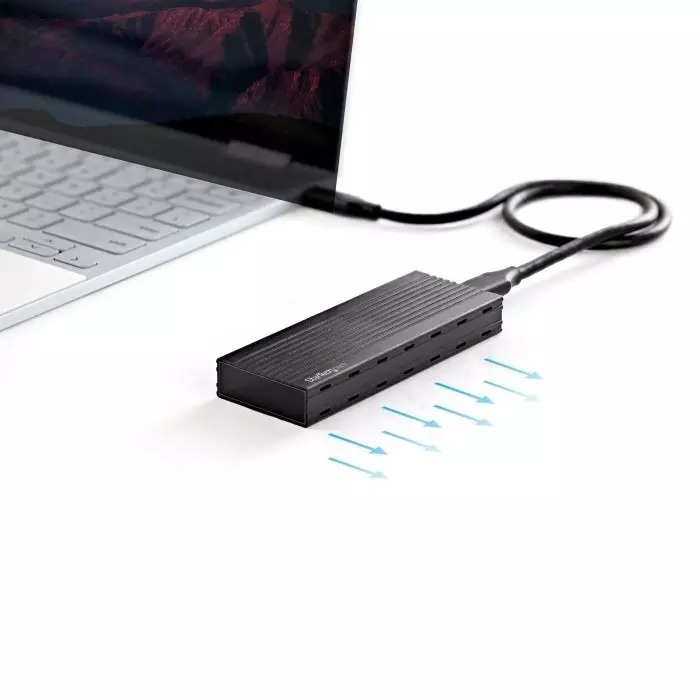 StarTech.com 0.86 inch M.2 NVMe Hard Drive Enclosure USB 3.1, M2E1BMU31C