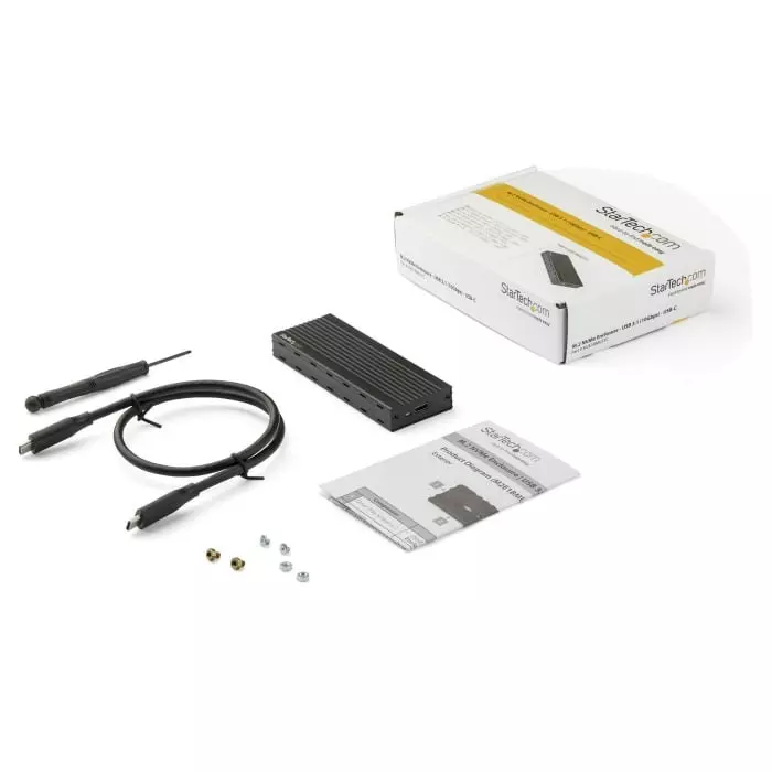 StarTech.com 0.86 inch M.2 NVMe Hard Drive Enclosure USB 3.1, M2E1BMU31C