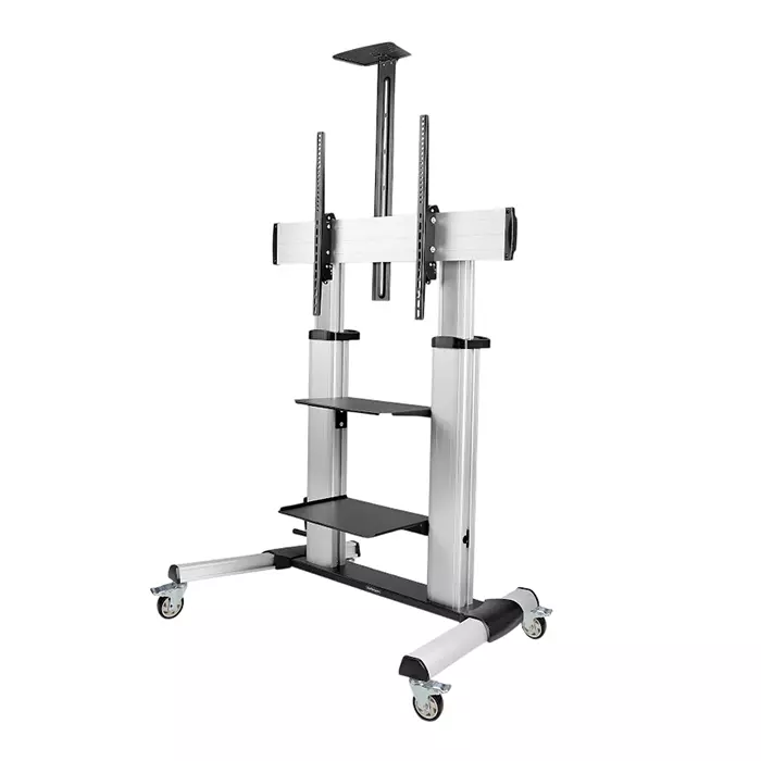 StarTech.com Wall Mounting Mobile TV Stand for 1 x Screen 60-100 inch Screen Size, 1110C-MOBILE-TV-CART