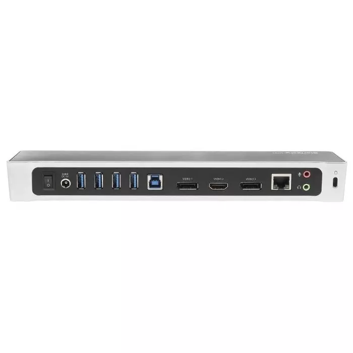 StarTech.com Triple Monitor 4K USB 3.0 Docking Station with DisplayPort HDMI - 5 x USB Ports USB A USB B, USB3DOCKH2DP