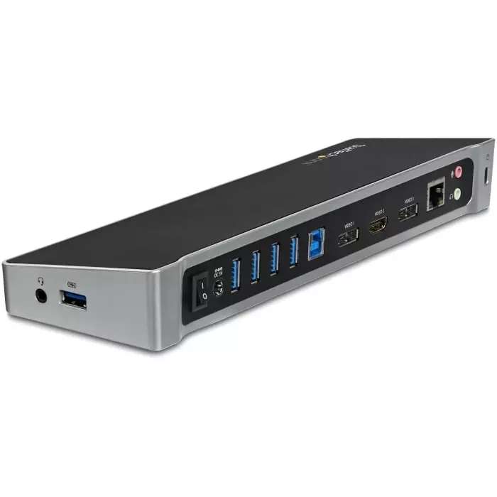 StarTech.com Triple Monitor 4K USB 3.0 Docking Station with DisplayPort HDMI - 5 x USB Ports USB A USB B, USB3DOCKH2DP