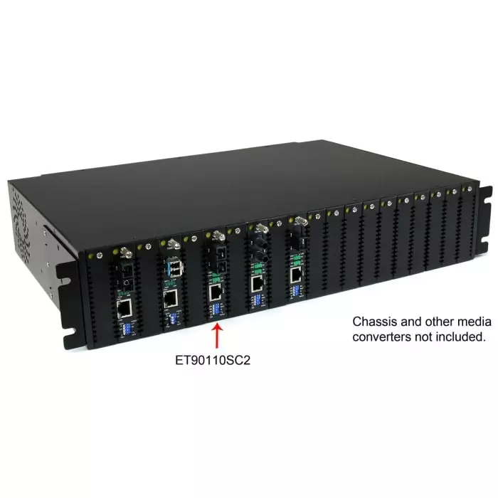StarTech.com RJ45 SC Media Converter Multi Mode 10/100Mbit/s Half/Full Duplex 2km, ET90110SC2