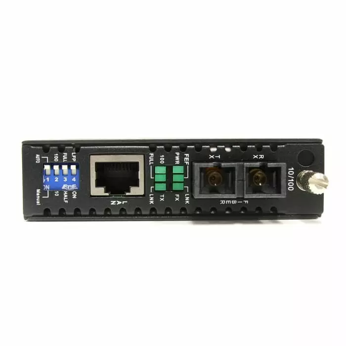 StarTech.com RJ45 SC Media Converter Multi Mode 10/100Mbit/s Half/Full Duplex 2km, ET90110SC2