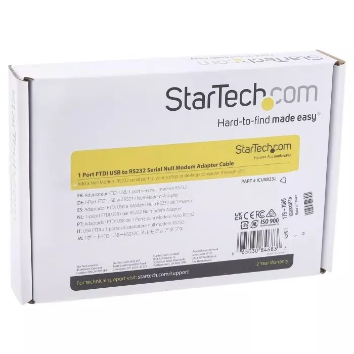 StarTech.com RS232 USB A Female to D-sub 9 Pin Female Interface Converter, ICUSB232FTN
