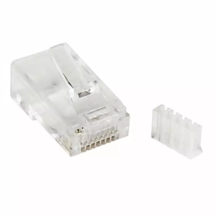 StarTech.com Male RJ45 Connector Cable Mount Cat6 Straight 1 Port 8 -Way, CRJ45C6SOL50