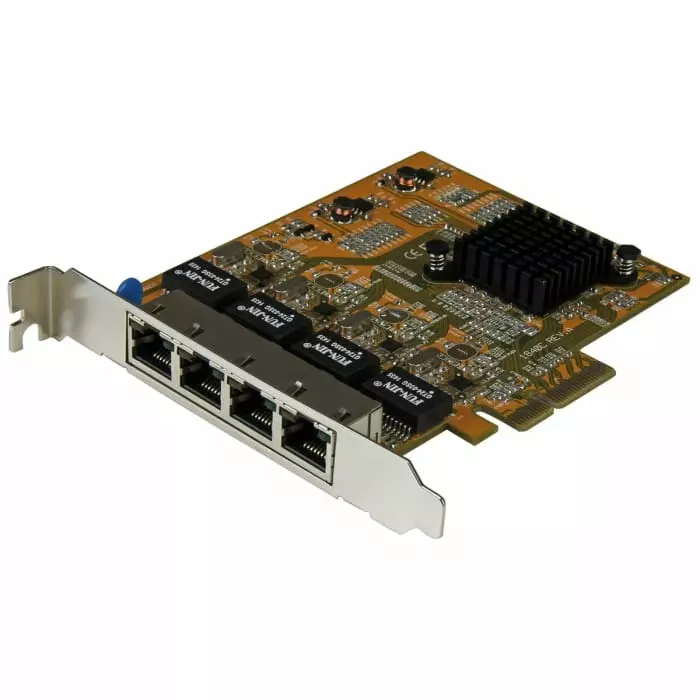 StarTech.com 4 Port PCIe RJ45 Network Card 10/100/1000Mbit/s, ST1000SPEX43