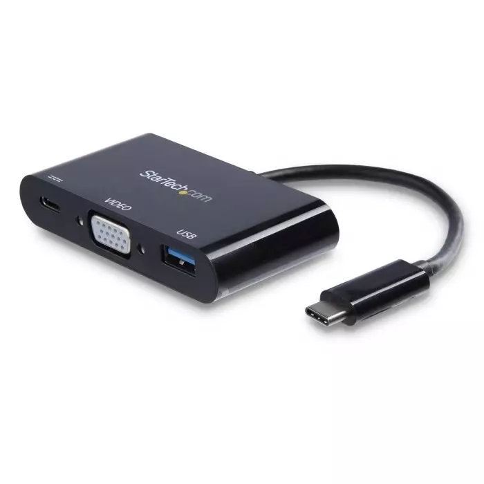 StarTech.com USB-C Docking Station with VGA - 1 x USB Ports USB A USB C, CDP2VGAUACP