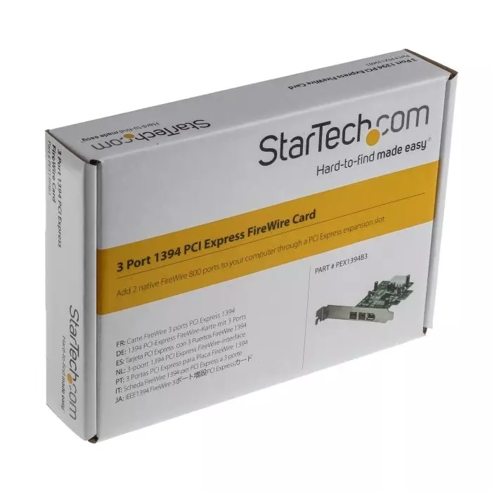 StarTech.com 3 Port PCIe Firewire Card, PEX1394B3