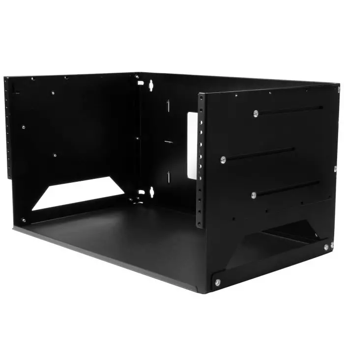 StarTech.com Black 4U Steel Server Rack with 2-Post Frame, WALLSHELF4U