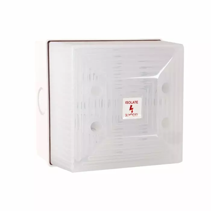 Clifford Snell FL40 Series Opal Flashing Beacon 230 V AC Wall Mount Xenon Bulb IP65, FL40/N50/O/WN
