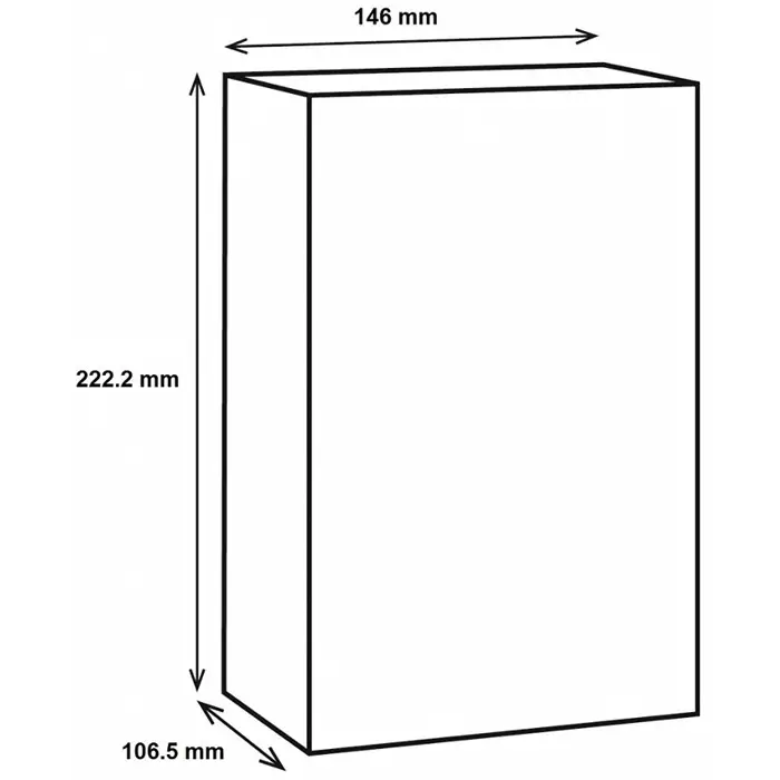 RS PRO Silver Die Cast Aluminium Enclosure Silver Lid 222.2 x 146 x 106.5 mm