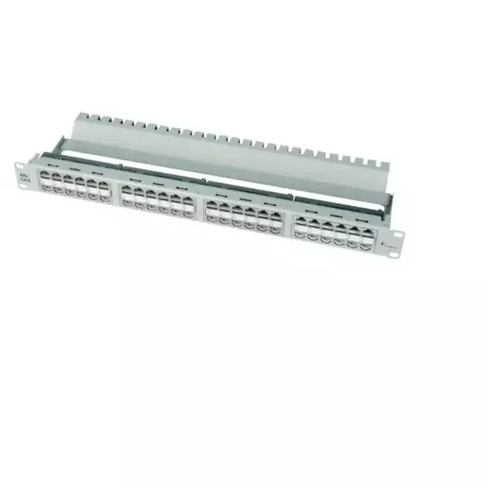 Telegartner Telegartner Data Series Cat6a 48 Port RJ11 RJ12 RJ45 RJ Patch Panel Shielded 1U Grey, J02024A0007