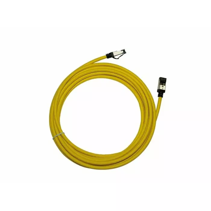 Decelect 2m Cat8 Yellow RJ45 to RJ45 Copper Braid Terminated, CR803BB2JN