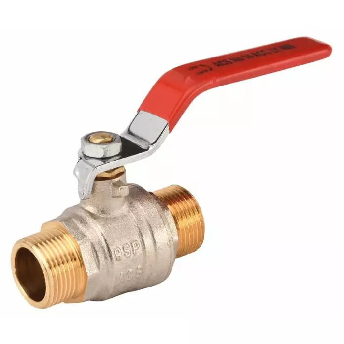 Sferaco Brass Full Bore 2 Way Ball Valve Threaded BSPP 1/2 inch 40 bar Operating Pressure, 566004