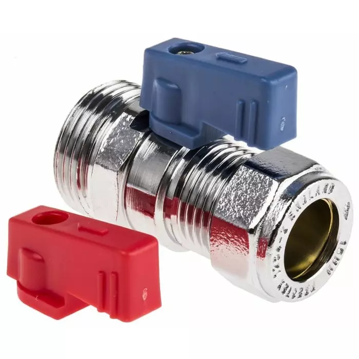 Pegler Yorkshire Brass 2 Way Ball Valve Compression BSPP 3/4 inch 15 mm, 524008