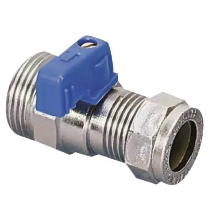 Pegler Yorkshire Brass 2 Way Ball Valve Compression BSPP 3/4 inch 15 mm, 524008