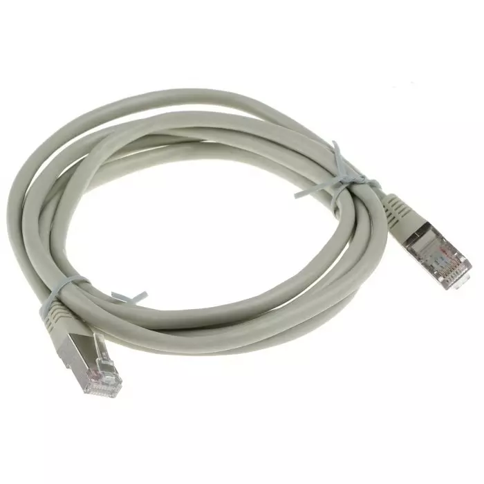 Decelect Ethernet Cable 2 m Cat5 Grey RJ45 to Male RJ45 Male F/UTP Shielded Terminated PVC Sheath, CR503B2