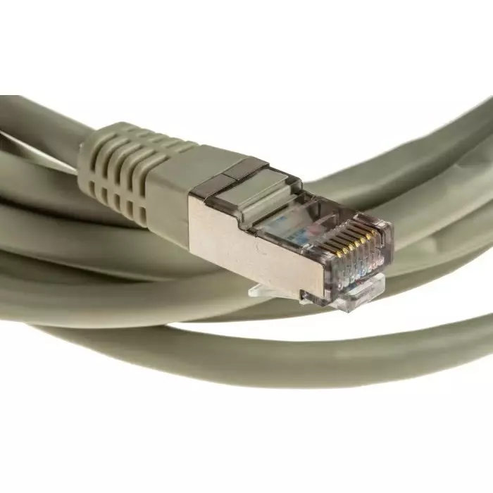 Decelect Ethernet Cable 3 m Cat5 Grey RJ45 to Male RJ45 Male F/UTP Shielded Terminated PVC Sheath, CR503B3