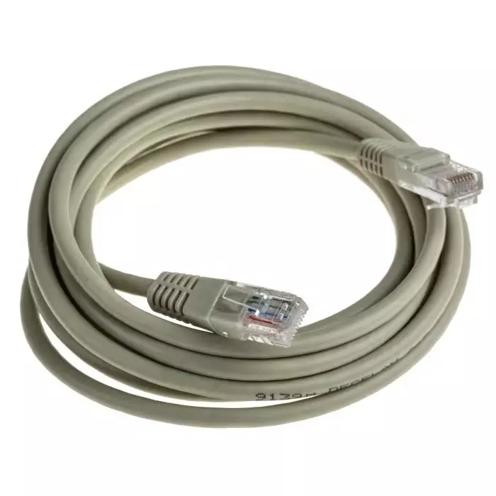 Decelect Ethernet Cable 3 m Cat5e Grey RJ45 to Male RJ45 Male U/UTP Unshielded Terminated PVC Sheath, CR503NB3