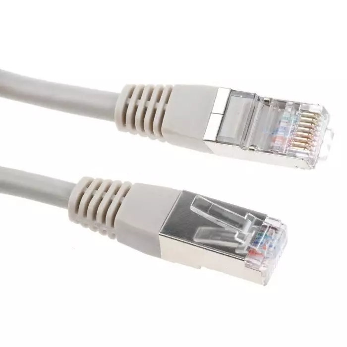 Decelect Ethernet Cable 3 m Cat5 Grey RJ45 to Male RJ45 Male F/UTP Shielded Terminated, SPE190720