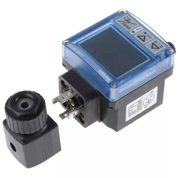 Burkert Compact Mount Flow Controller 2-1200 L/min Relay Output 12-30 V DC DN 15-100 mm, 436475