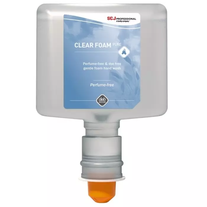 SCJ Professional Unscented Clear FOAM Foaming Hand Cleaner-1.2L (TF) Cartridge, CLR12LTF