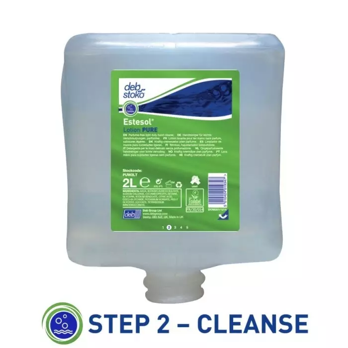 SCJ Professional Unscented Estesol® PURE Hand Soap-2L Cartridge, PUW2LTRS