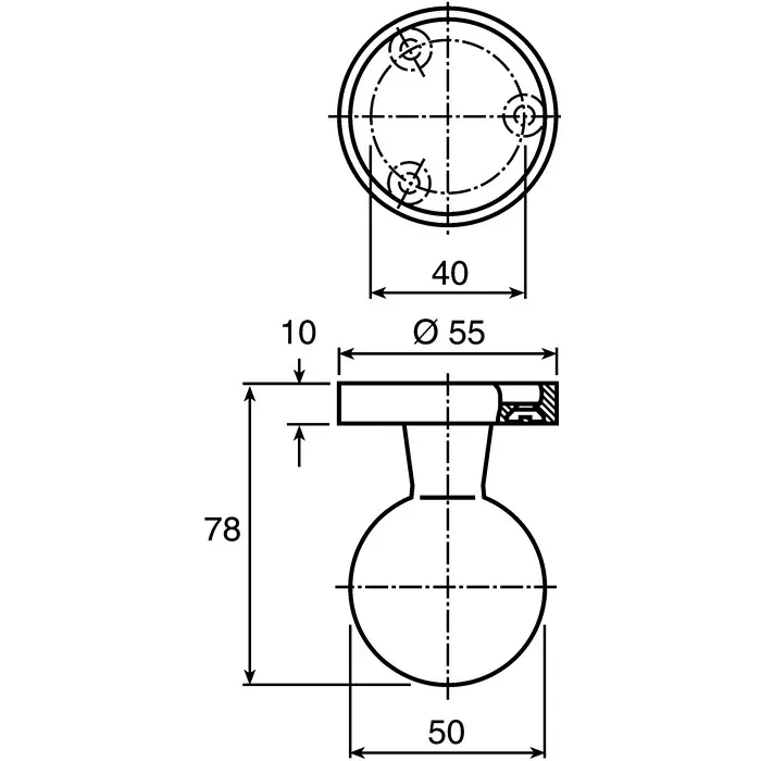 Steinbach & Vollman Handle Aluminium, 55 mm Length, 78 mm Height, 3799141