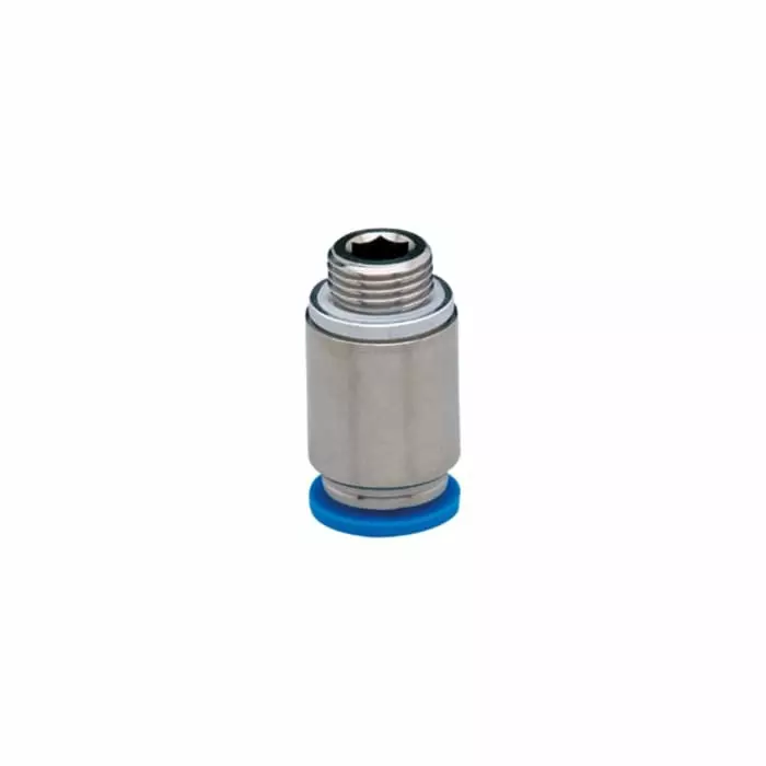 IFM E300 Series Push-in Fitting G 1/8 Plug Connection Style, E30077 (Pack of 4)