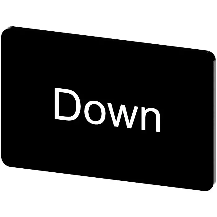 Siemens Labeling Plate, Down, 3SU1900-0AD16-0DM0