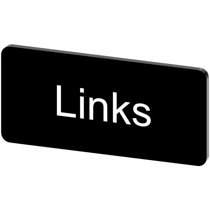 Siemens Labeling Plate, Links, 3SU1900-0AC16-0AJ0