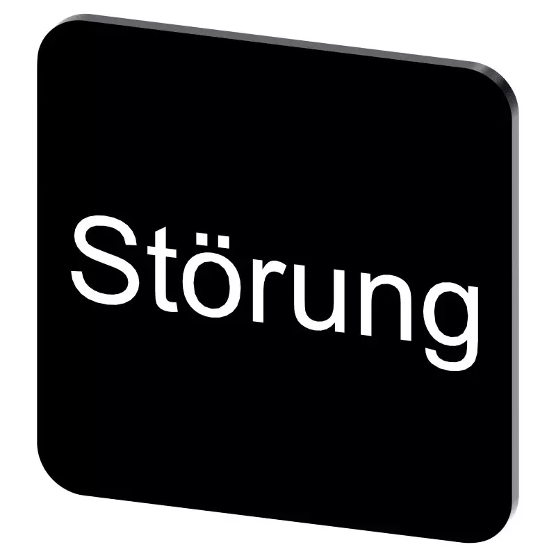 Siemens Labeling Plate, Störung, 3SU1900-0AF16-0AQ0