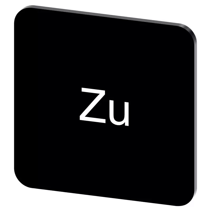 Siemens Labeling Plate, Zu, 3SU1900-0AF16-0AL0