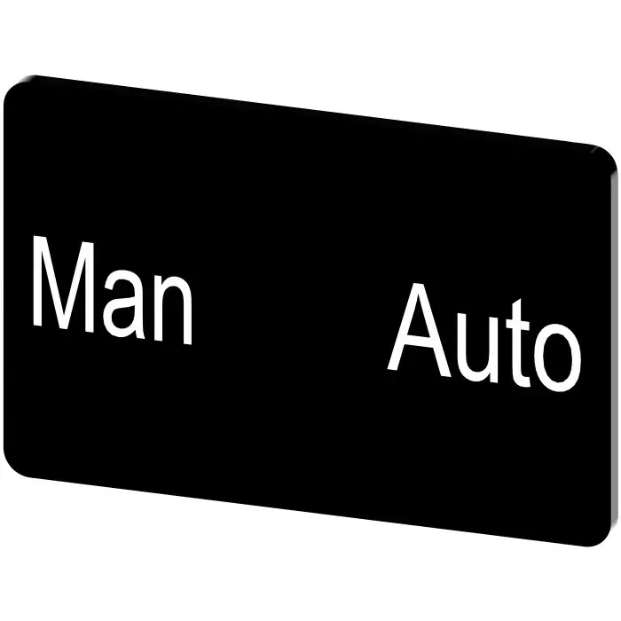 Siemens Labeling Plate, Man - Auto, 3SU1900-0AD16-0EA0