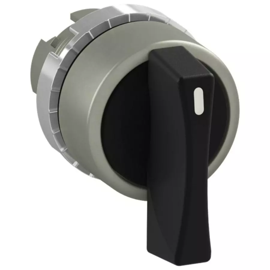 ABB 1SFA1 Series Black Maintained, Momentary Push Button, 1SFA184387R9006 (Pack of 10)