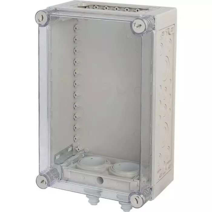 EATON xEnergy Series Light Grey Plastic General Purpose Enclosure, IP65, IK10, Transparent Lid, 175 x 375 x 250 mm, 074520 KST34-150