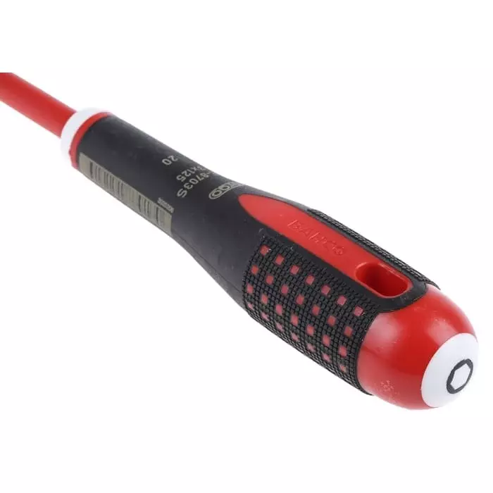 Bahco Hexagon Screwdriver 3 mm Tip 125 mm Blade VDE/1000V 247 mm Overall Length, BE-8703S