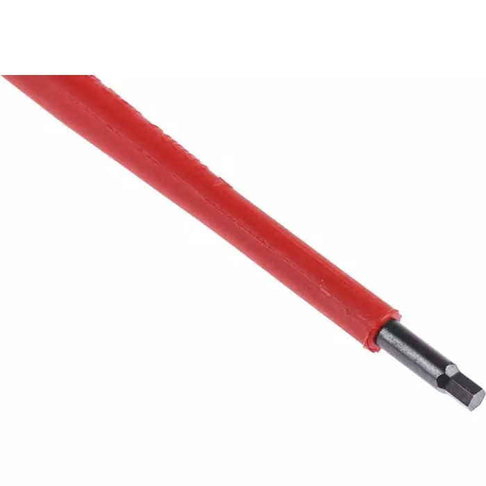 Bahco Hexagon Screwdriver 3 mm Tip 125 mm Blade VDE/1000V 247 mm Overall Length, BE-8703S