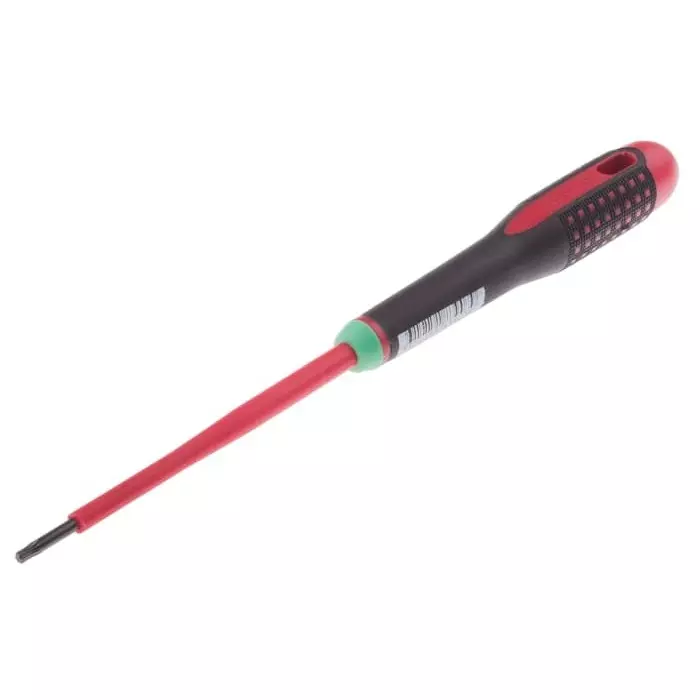 Bahco Torx Screwdriver T10 Tip 100 mm Blade VDE/1000V 222 mm Overall Length, BE-8910S