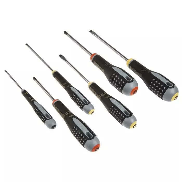 Bahco Phillips Slotted Screwdriver Set, BE-9881 (Set of 6 Pcs)