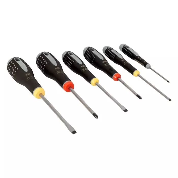 Bahco Phillips Slotted Screwdriver Set, BE-9881 (Set of 6 Pcs)