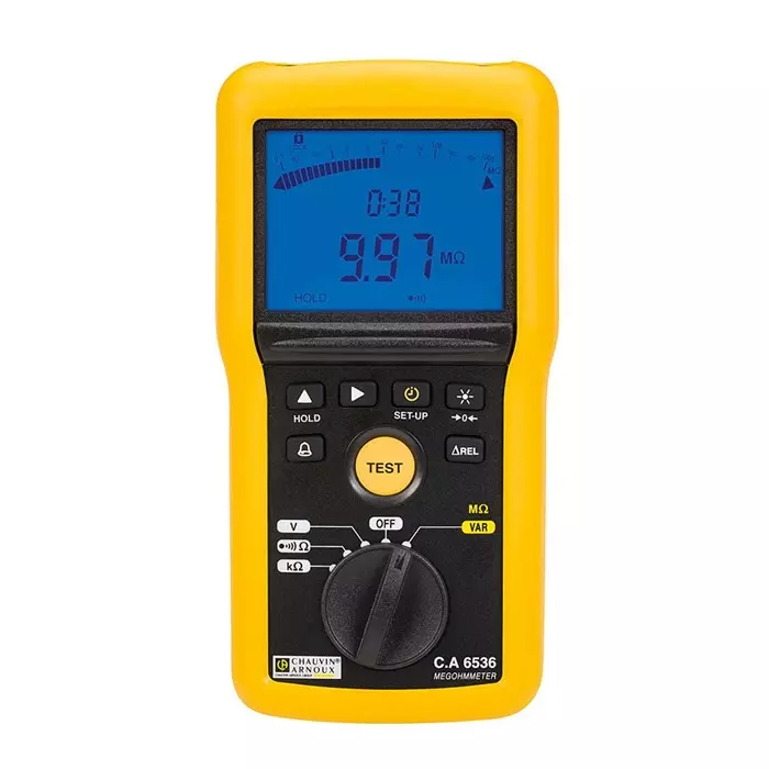 CHAUVIN ARNOUX Insulation Continuity Tester 10 V Min 100 V Max 20G Ω Max CAT IV - UKAS Calibration, P01140836