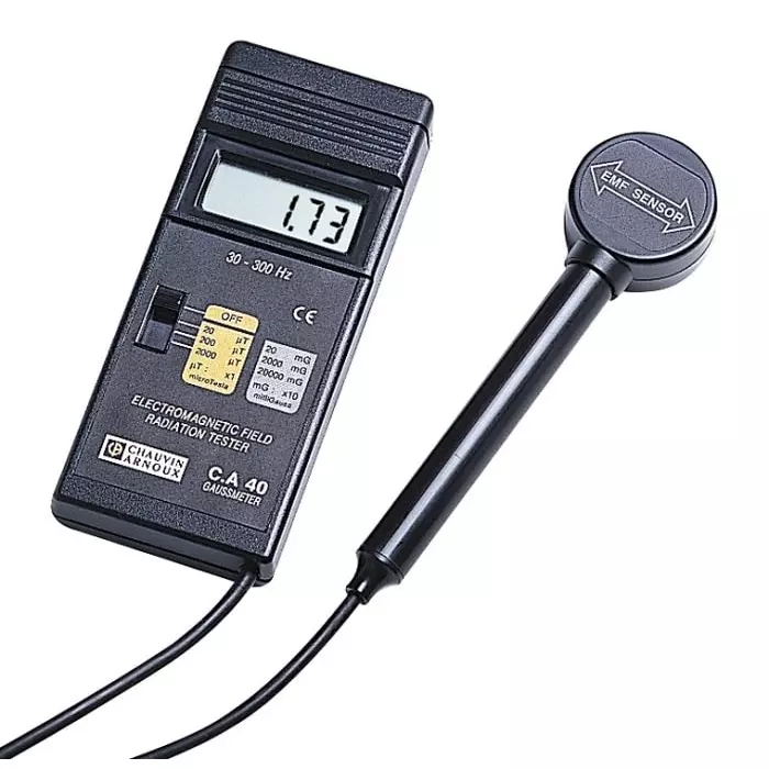 CHAUVIN ARNOUX Gauss Meter 30 to 300 Hz 163x68x24 mm 285 g, P01167501