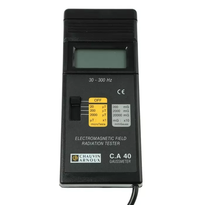 CHAUVIN ARNOUX Gauss Meter 30 to 300 Hz 163x68x24 mm 285 g, P01167501
