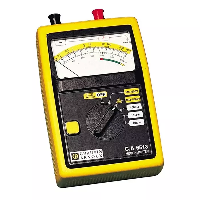 CHAUVIN ARNOUX Insulation Tester 500 V 1 kV Testing Voltage, P01140301