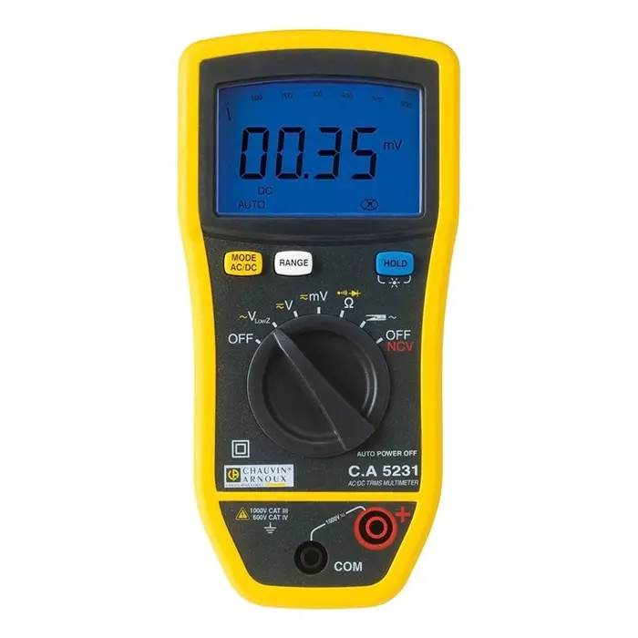 CHAUVIN ARNOUX Handheld Digital Multimeter True RMS 600 A AC 600 A DC 1000 V AC - UKAS Calibrated, P01196731