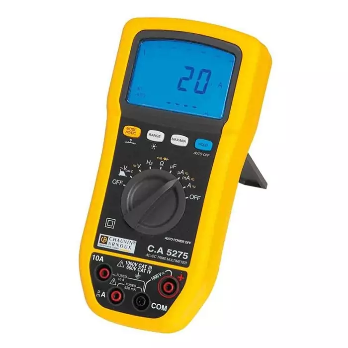 CHAUVIN ARNOUX Handheld Digital Multimeter True RMS 10 A AC 10 A DC 1000 V AC, P01196775