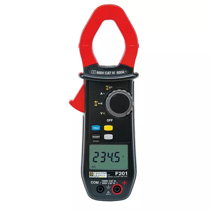 CHAUVIN ARNOUX Clamp Meter Max Current 600 A AC CAT III 1000V With UKAS Calibration, P01120921