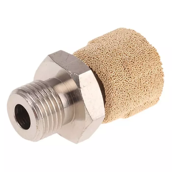 Legris 0672 Series Pneumatic Silencer Brass Sintered Bronze 12 Bar Threaded G 1/8 Male