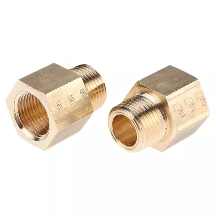 Legris Straight Threaded Adaptor NPT 3/8 Male to G 3/8 Female Threaded Connection Style, 0164 18 17 (Pack of 10 Pcs)